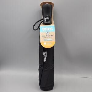 Rain & Sun Auto Open Umbrella with Large 42" Coverage New Black